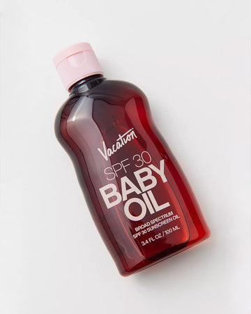 vacation sunscreen SPF 30 baby oil